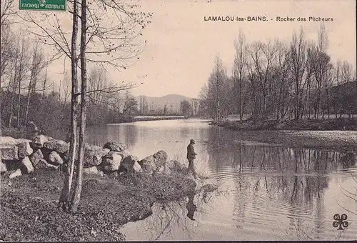 CPA Lamalou les Bains, Rocher des Pecheurs, gelaufen