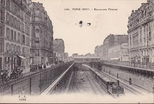 CPA Paris, Boulevard Perere, Chemin de Fer, ungelaufen