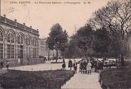CPA Pantin, Le Nouveau Square, L Orangerie, gelaufen 1924