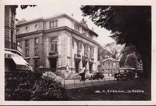 CPA Epernay, Le Theatre, gelaufen 1950