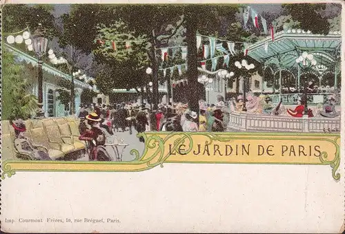CPA Le jardin de Paris, Passe Partout de l Exposition 1900, ungelaufen