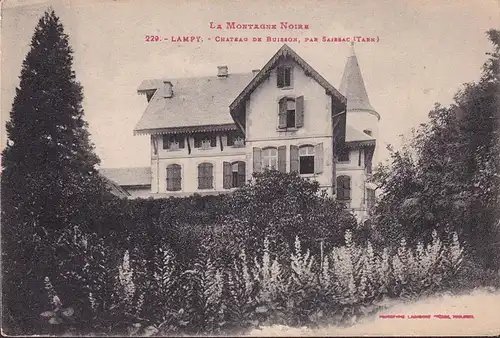 CPA Lampy, Chateau de Buisson, par Saissac, gelaufen 1923