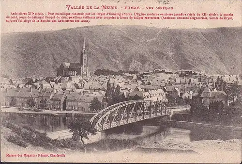 CPA Fumay, Vue generale, gelaufen 1905