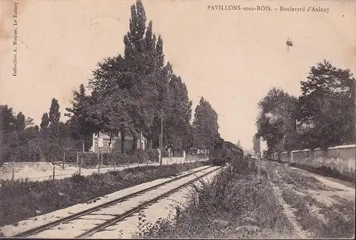 CPA Les Pavillons sous Bois, Boulevard d Aulnay, gelaufen