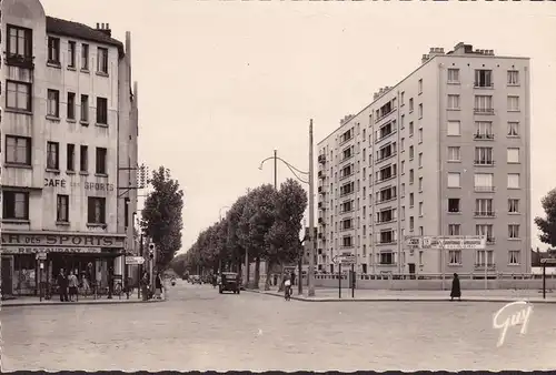 CPA La Courneuve, Place du Marechal Leclers, Cafe des Sports, Championnat de Gymnasiatique, ungelaufen