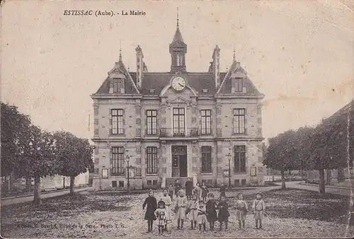 CPA Estissac, La Mairie, gelaufen