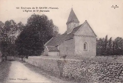 CPA Saint Savin, L Eglise de Saint German, Clermonet, ungelaufen