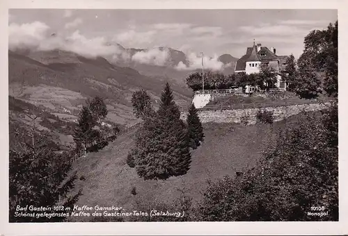 AK Bad Gastein, Kaffee Gamskar, ungelaufen