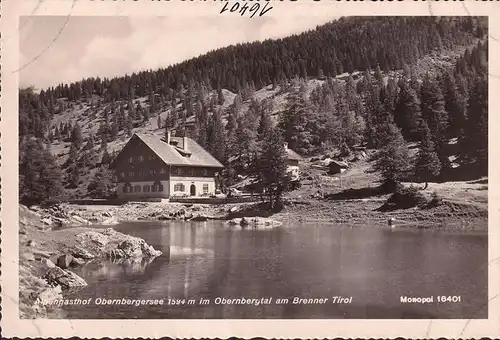 AK Alpengasthof Obernbergersee im Obernbergtal am Brenner, ungelaufen