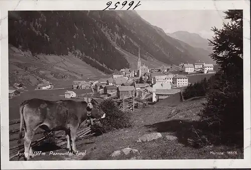 AK Ischgl, Stadtansicht, Paznauntal, ungelaufen