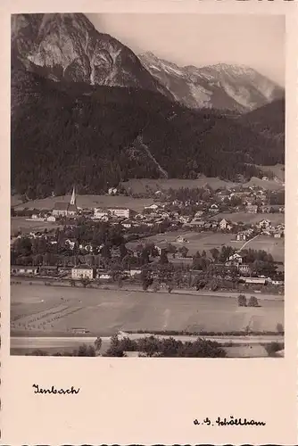 AK Jenbach, Panoramaansicht, Kirche, ungelaufen