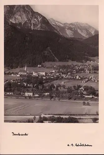 AK Jenbach, Panoramaansicht, Kirche, ungelaufen