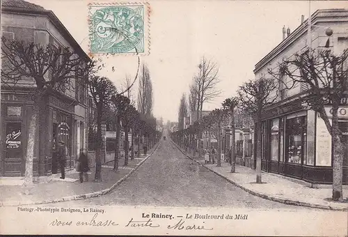 CPA Le Raincy, Le Boulevard du Midi, gelaufen 1904