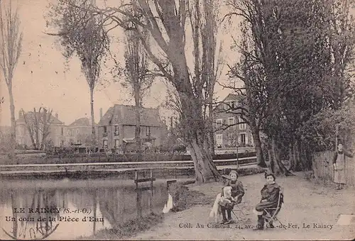 CPA Le Raincy, Un coin de la Piece d Eau, gelaufen