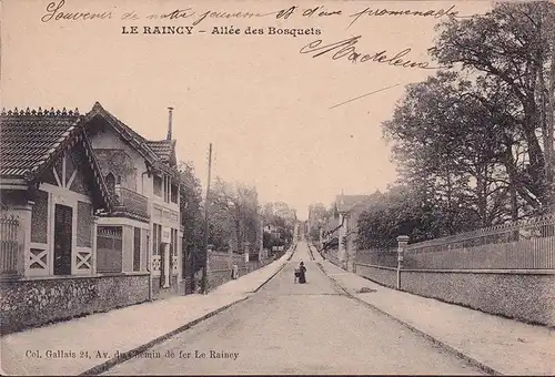 CPA Le Raincy, Allee des Bosquets, ungelaufen