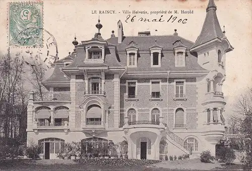 CPA Le Raincy, Villa Herold, propriete de M. Herold, gelaufen 1905