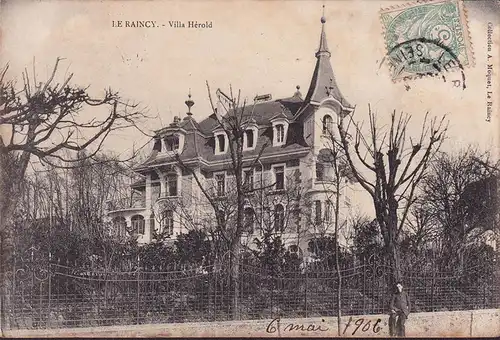 CPA Le Raincy, Villa Herold, gelaufen 1906