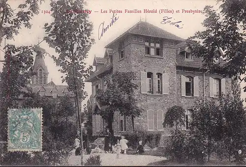 CPA Le Raincy, Les Petites Familles Herold et Presbytiere, gelaufen 1904