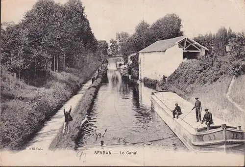 CPA Sevran, Le Canal, ungelaufen