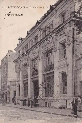 CPA Saint Denis, La Poste, gelaufen 1921