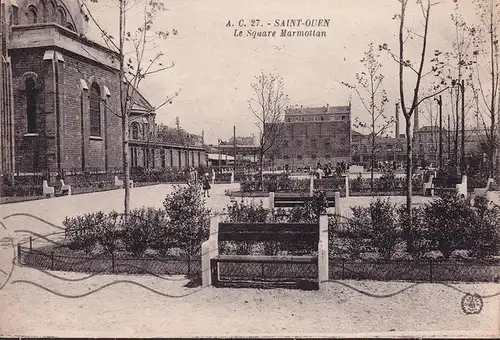 CPA Saint Ouen, Le Square Marmottan, gelaufen 1937