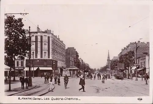 AK Pantin, Les Quatre Chemins, ungelaufen