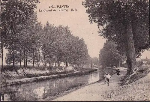 AK Pantin, Le Canal de l Oureq, ungelaufen