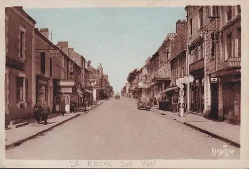 AK La Roche sur Yon, Rue Georges Clemenceau, ungelaufen-datiert 1942