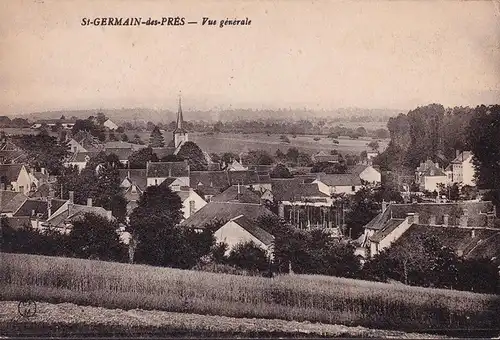 AK Saint-Germain-des-Pres, Vue generale, gelaufen 1937