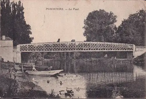 AK Pommiers, Le Pont, ungelaufen-datiert 1910