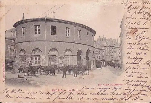 AK Sedan, La Halle, gelaufen 1903