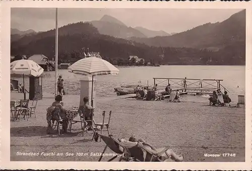 AK Fuschl am See, Strandbad, Gasthof Sandwirt, Bootsanlegestelle, ungelaufen