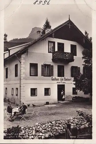 AK Fuschl am See, Gasthaus zum Sandwirt, Adolf Franz, ungelaufen