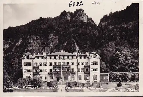 AK Mondsee, Waldhotel Kreuzstein, ungelaufen