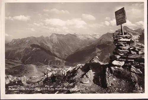 AK Rundblick vom Penkenberg, Neueröffnung Schrofenalpe, ungelaufen