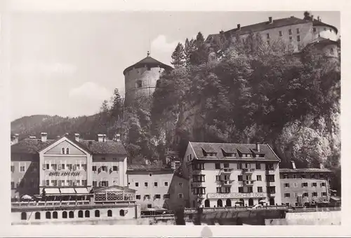 AK Kufstein, Hotel Post, Gasthof Auracher Löchl, ungelaufen