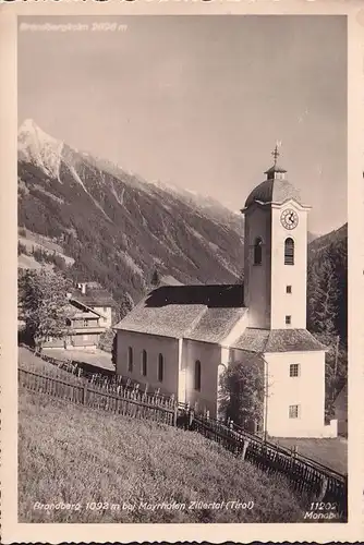 AK Brandberg, Kirche, Ortsansicht, ungelaufen