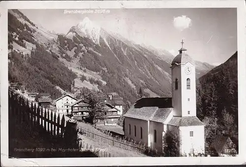 AK Brandberg, Kirche, Ortsansicht, ungelaufen