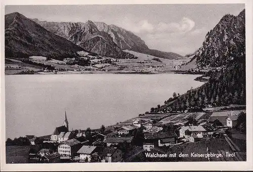 AK Walchsee mir dem Kaisergebirge, ungelaufen