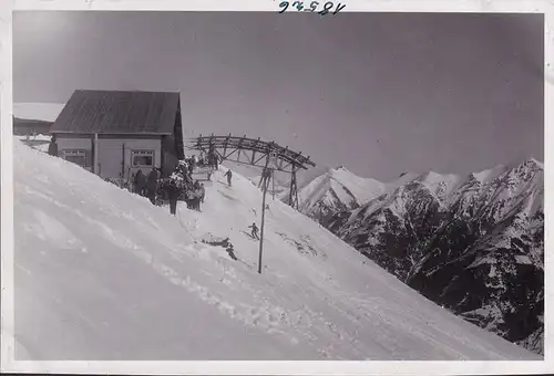 AK Bad Gastein, Stubnerkogel, Gondelbahn, Skifahrer, Foto AK, ungelaufen