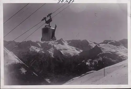 AK Bad Gastein, Stubnerkogel, Gondelbahn, Skier, Foto AK, ungelaufen