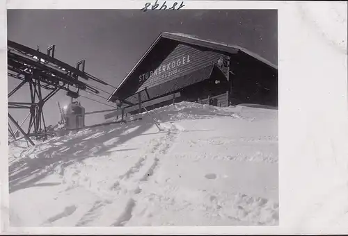 AK Bad Gastein, Stubnerkogel, Bergstation, Bergbahn, Gondel, Skier, Foto AK, ungelaufen