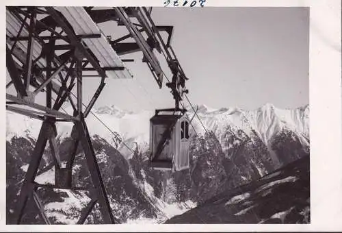 AK Bad Gastein, Stubnerkogel, Bergstation, Bergbahn, Gondel, Skier, Foto AK, ungelaufen