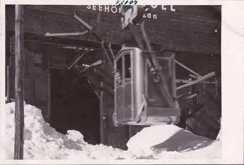 AK Bad Gastein, Stubnerkogel, Bergstation, Gondel mit Skier, Foto AK, ungelaufen