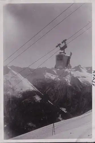 AK Bad Gastein, Bergbahn, Gondel mit Skier, Foto AK, ungelaufen