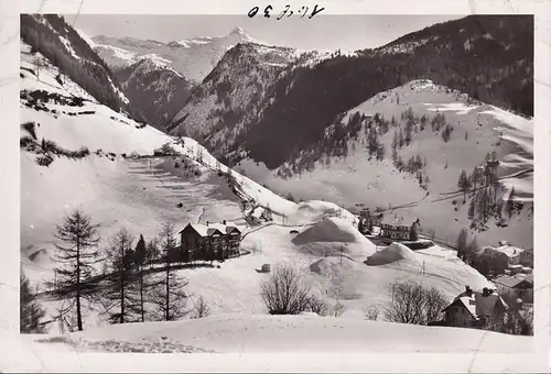 AK Gries am Brenner, Hotel Humlerhof, Ortsansicht im Winter, ungelaufen