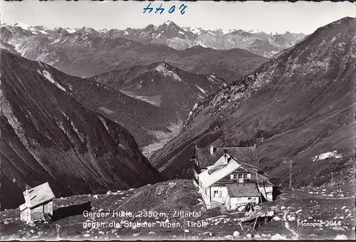 AK Vals, Geraer Hütte gegen die Stubaier Alpen, ungelaufen