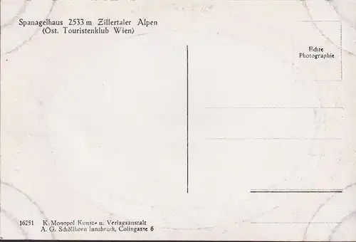 AK Hintertux, Spanaglhaus mit Gefrorener Wand, ungelaufen