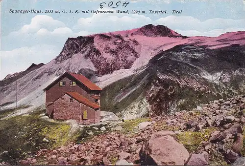 AK Hintertux, Spanaglhaus mit Gefrorener Wand, ungelaufen