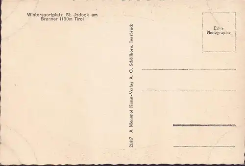 AK Padaun, Vennspitze, Skifahrer, Abfahrt, ungelaufen